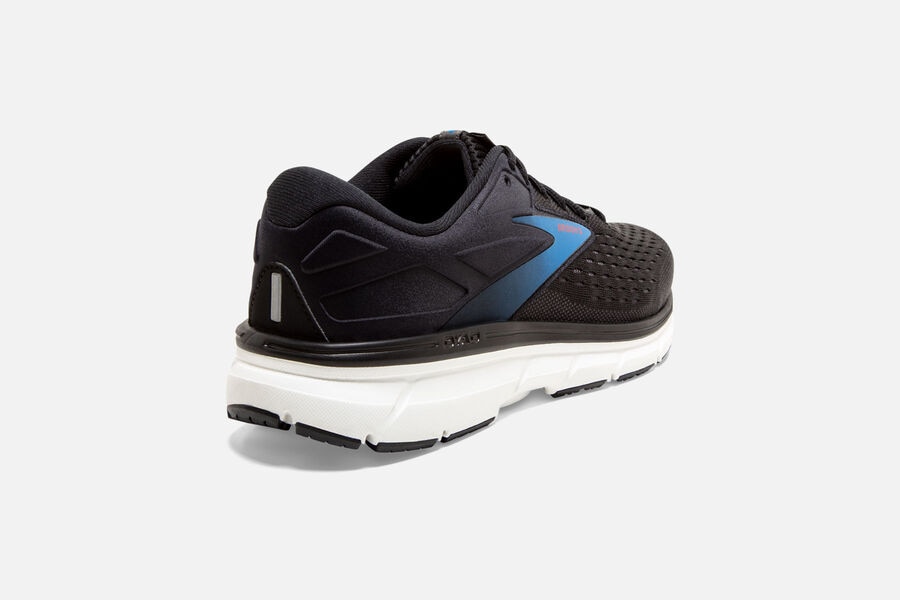 Brooks Running Shoes Mens Black/Blue - Dyad 11 Road - 5439-UHBQS